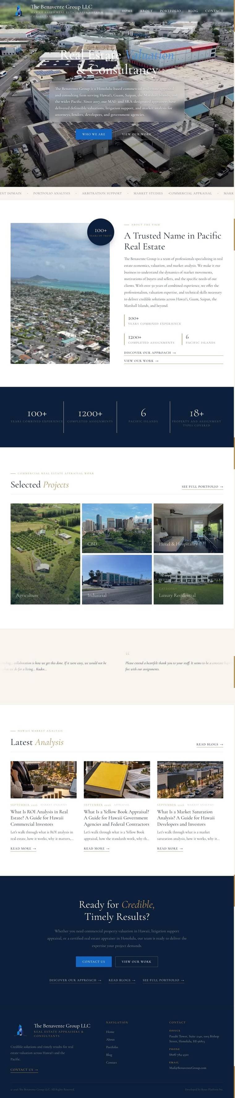 The Benavente Group full page