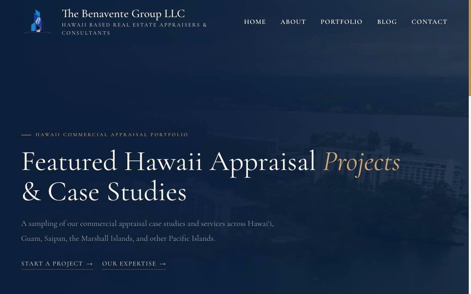 The Benavente Group — Portfolio · eleven filterable categories