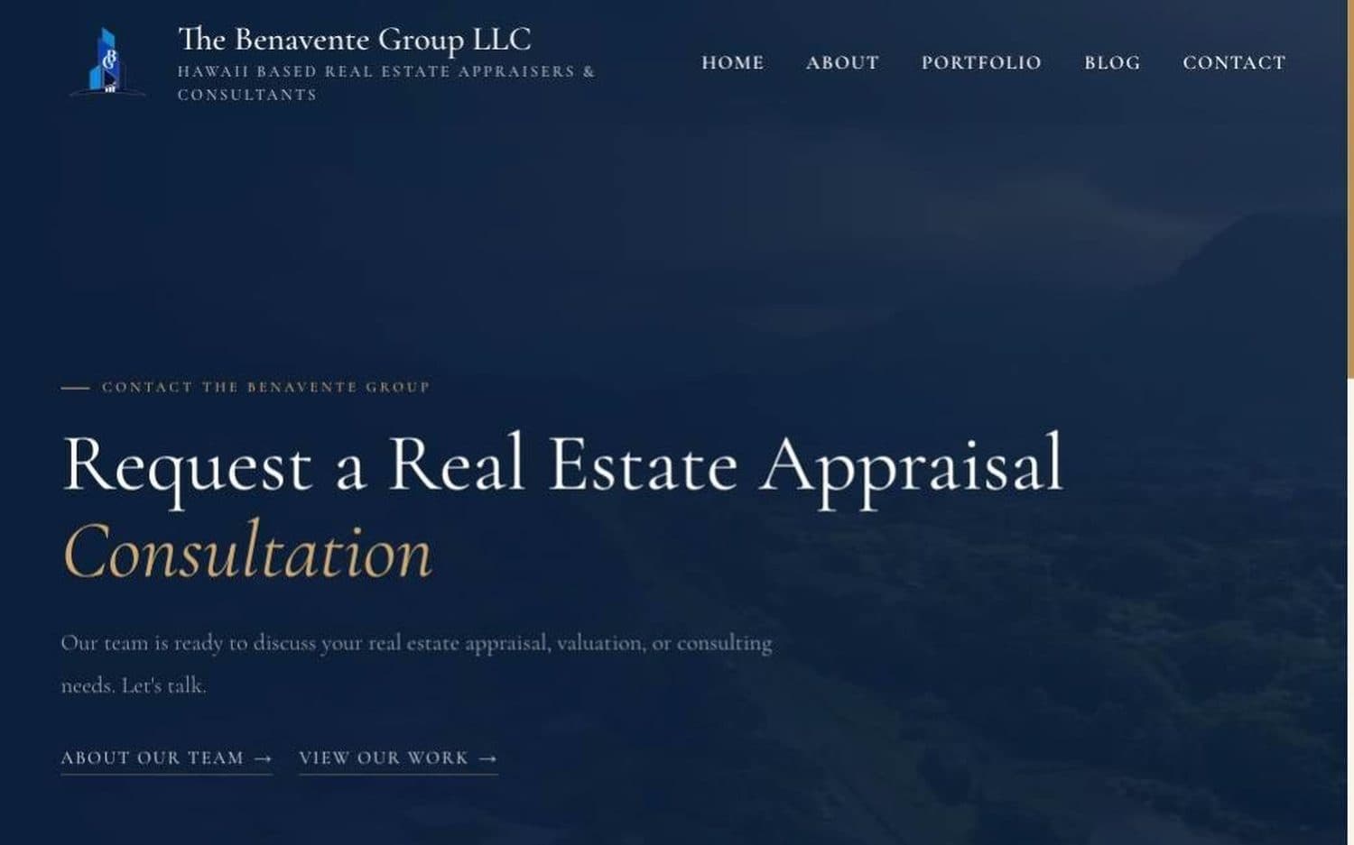 The Benavente Group — Contact · discreet conversion path
