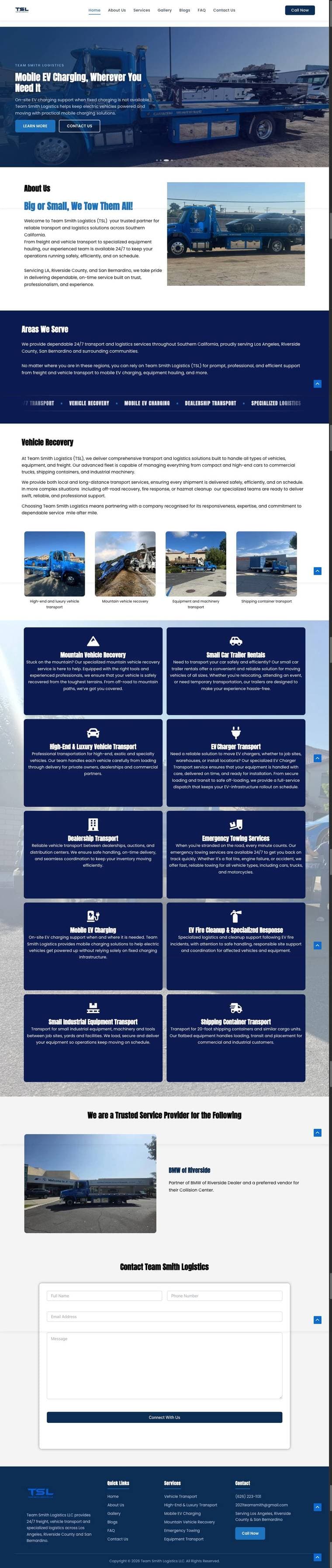 Team Smith Logistics full page